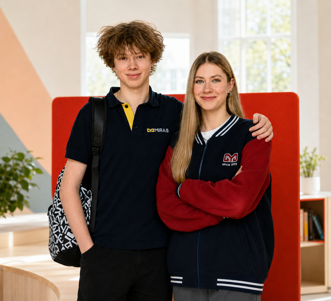 Miras astana students on campus